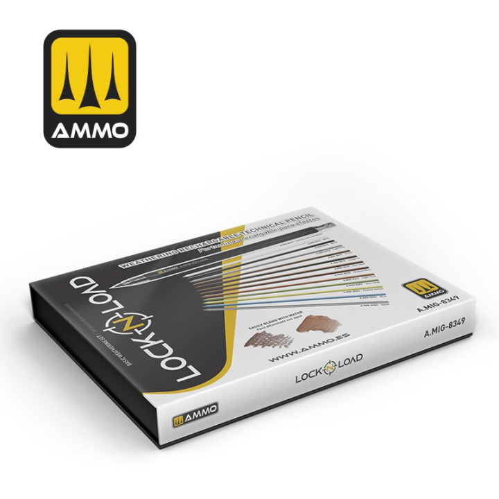 [ܼ] CG8349 [MIG AMMO] CG8349 LOCK N LOAD - Weathering Rechargable Technical Pencil