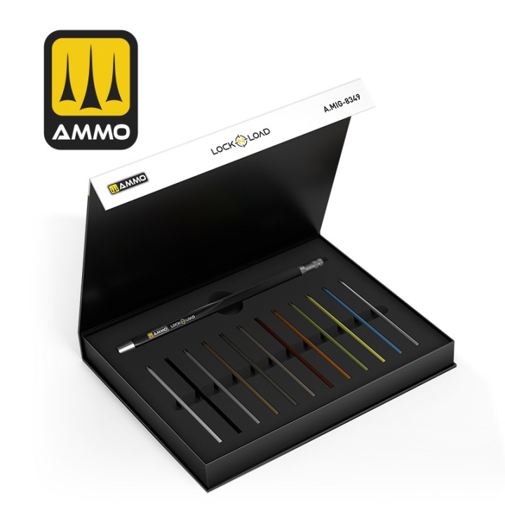 [ܼ] CG8349 [MIG AMMO] CG8349 LOCK N LOAD - Weathering Rechargable Technical Pencil