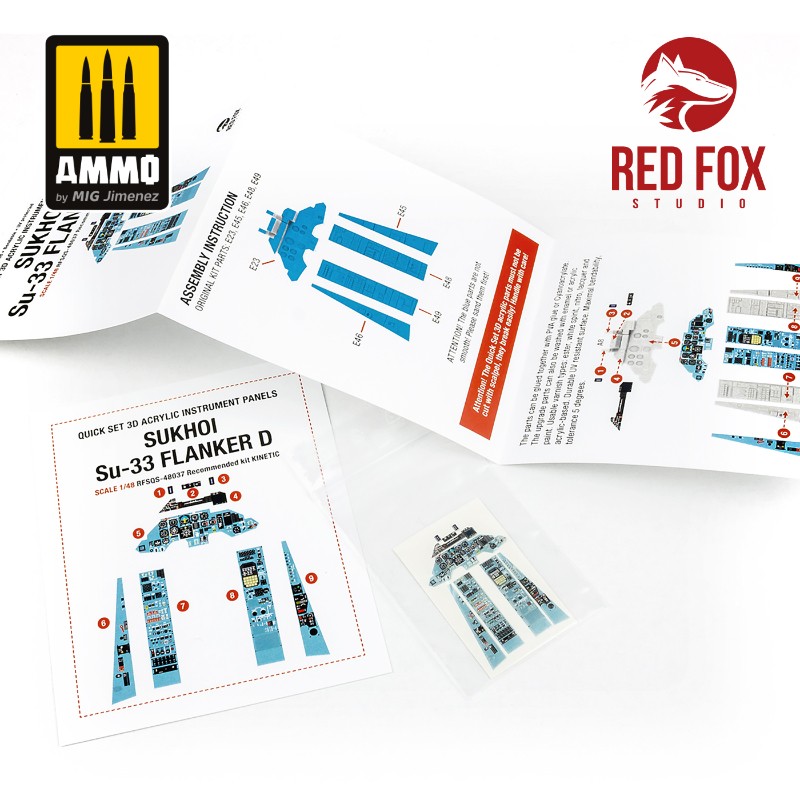 [ܼ] CGRFSQS-48037 [Red Fox] CGRFSQS-48037 1/48 Su-33 Flanker D (for Kinetic kit)