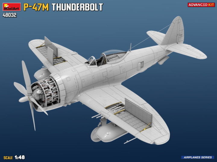 [���ܼ�] BE48032 [Miniart] BE48032 1/48 P-47M Thunderbolt. Advanced Kit