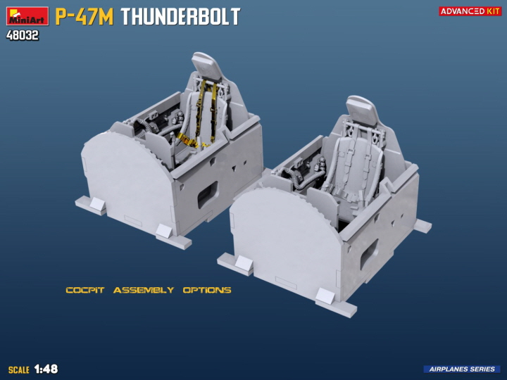 [���ܼ�] BE48032 [Miniart] BE48032 1/48 P-47M Thunderbolt. Advanced Kit