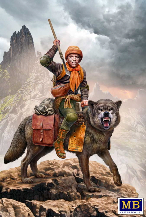 [���ܼ�] CM24086 [MasterBox] CM24086 1/24 Post-apocalyptic series. The Last Bridge. Kit No. 8. Clan of Wolves