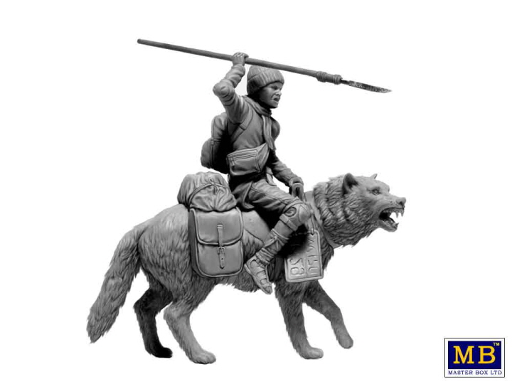 [���ܼ�] CM24086 [MasterBox] CM24086 1/24 Post-apocalyptic series. The Last Bridge. Kit No. 8. Clan of Wolves