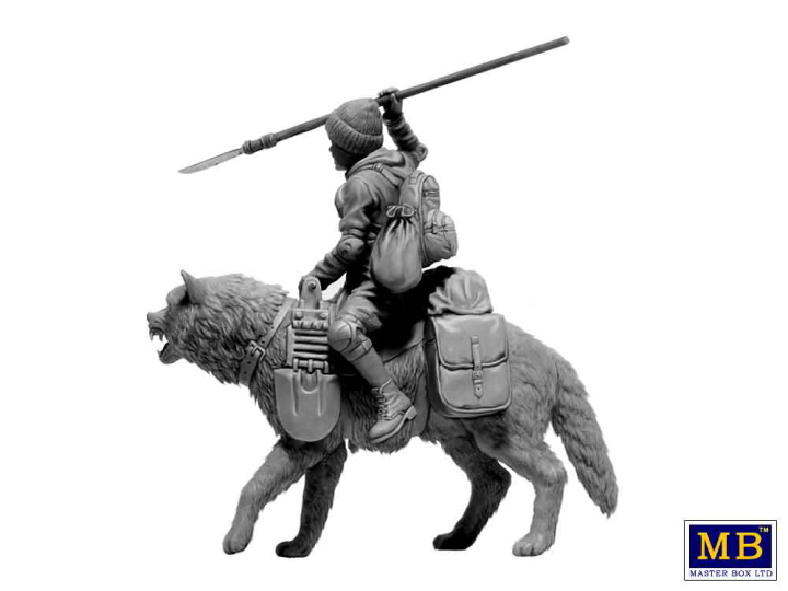 [���ܼ�] CM24086 [MasterBox] CM24086 1/24 Post-apocalyptic series. The Last Bridge. Kit No. 8. Clan of Wolves