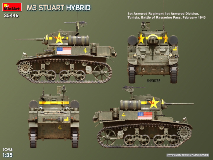 [���ܼ�] BE35446 [Miniart] BE35446 1/35 M3 Stuart Hybrid