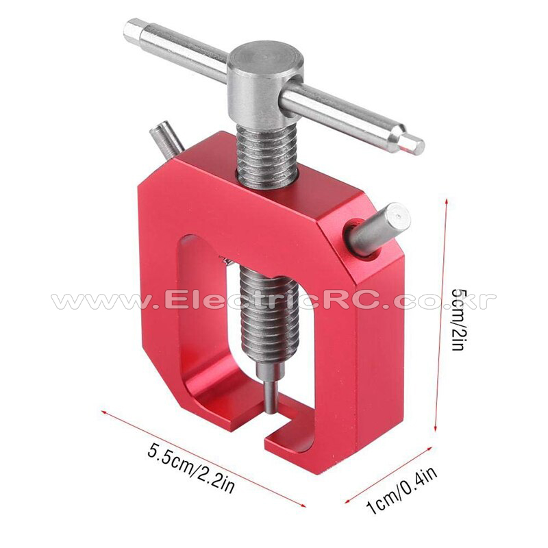 [���ܼ�] SRCAA-635 [TR] Standard Pinion Gear Puller Set (2/3/4mm Head Pin/Red) - High Grade