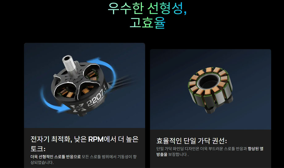[���ܼ�] 30418010 [HOBBYWING] XRotor 2207.5SL 1980KV 6S FPV ���̵̽�� ����
