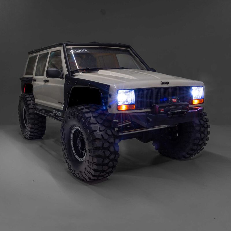 [���ܼ�] AXI-2037T2 [Axial] 1/10 SCX10 III Jeep Cherokee XJ (���� ü��Ű) 4X4 RTR Brushed Rock Crawler, White