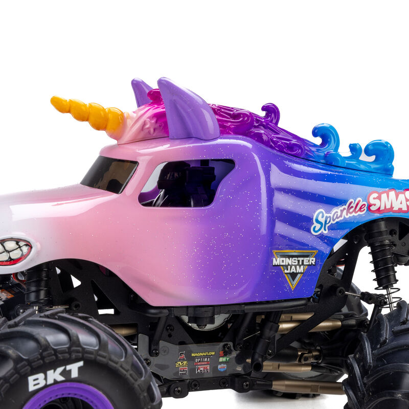 [���ܼ�] LOS01026T5 [TEAM LOSI] 1/18 Losi Mini LMT Sparkle Smash Solid Axle Monster Truck RTR (������,���͸� �� USB������ ����)