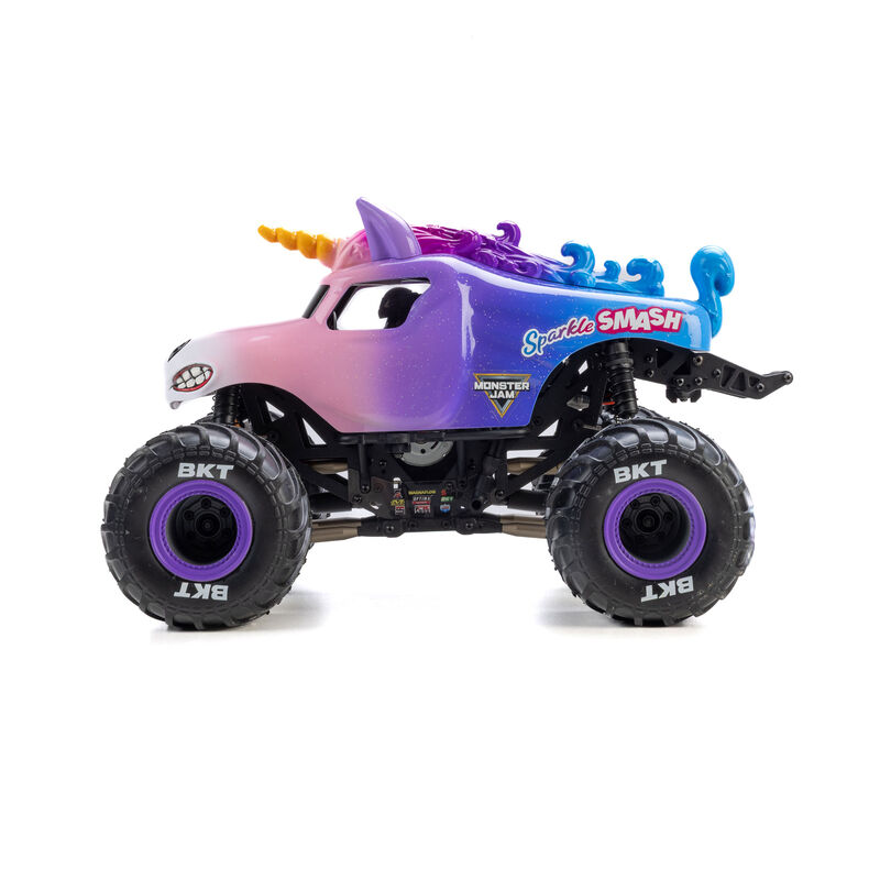[���ܼ�] LOS01026T5 [TEAM LOSI] 1/18 Losi Mini LMT Sparkle Smash Solid Axle Monster Truck RTR (������,���͸� �� USB������ ����)